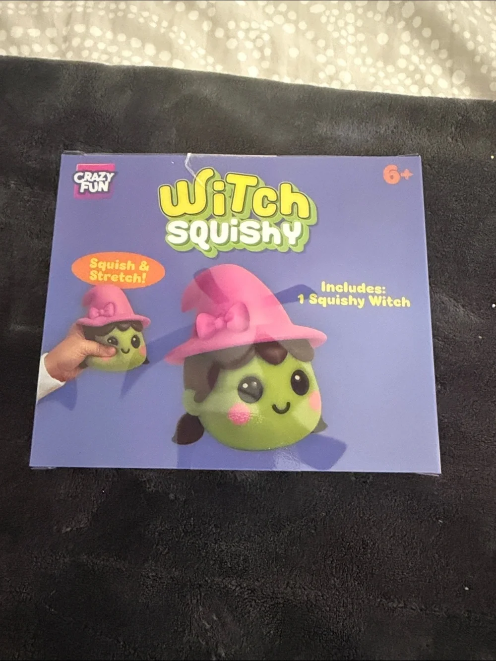 Witch Squishy Toy - Green & Pink NWT unopened. Authentic